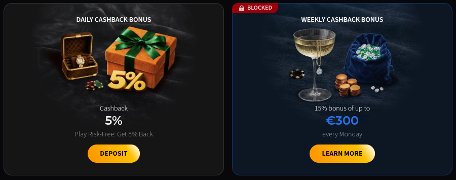 Wild Chance Casino Cashback Options
